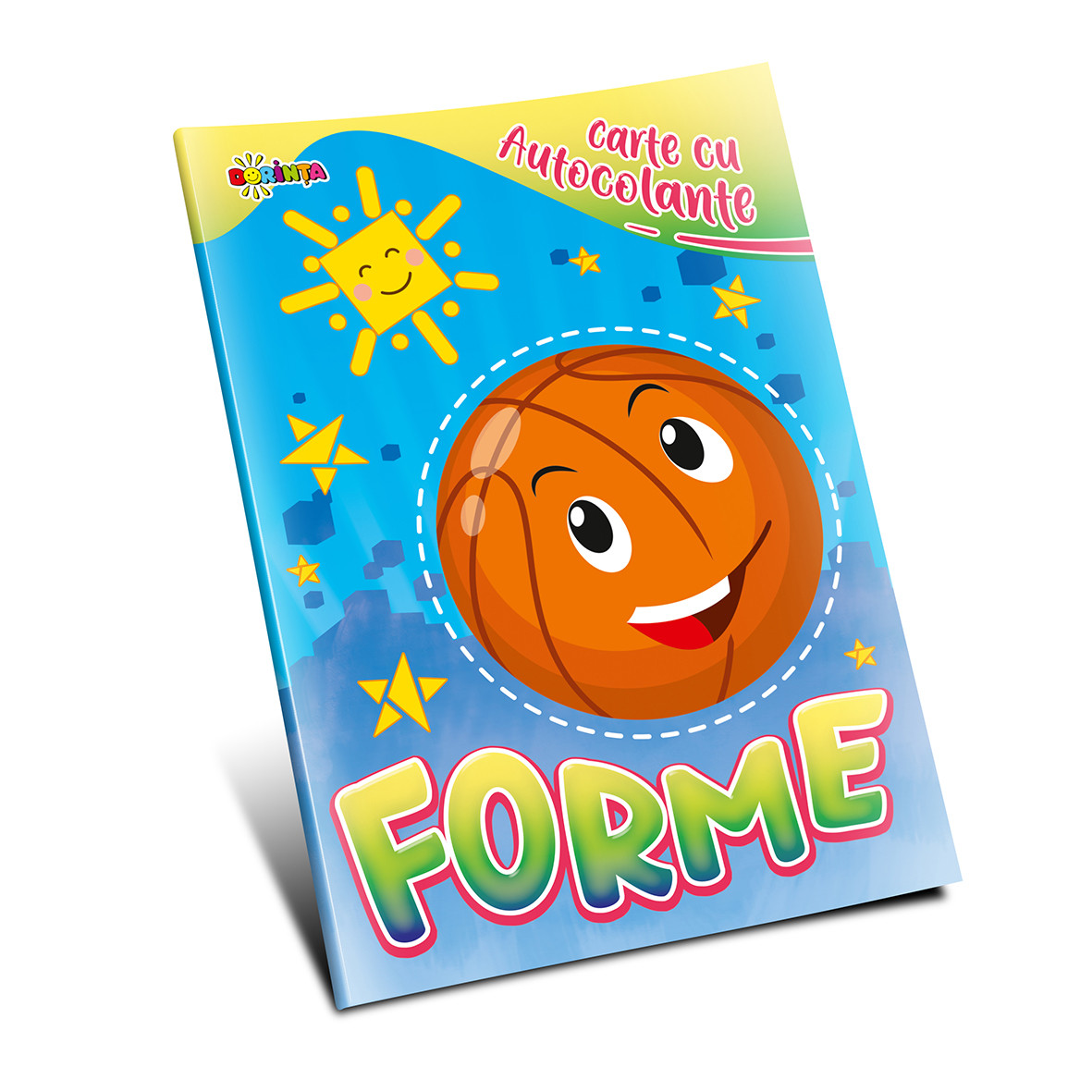 Carte cu autocolante. Forme